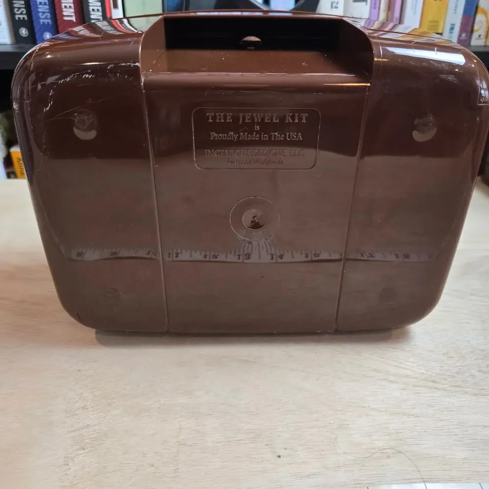 Vintage set The Jewel Kit MCM jewelry box and travel box brown